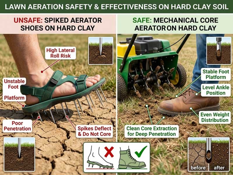 clay soil moisture penetration depth comparison of soil before and after inadequate watering attempt