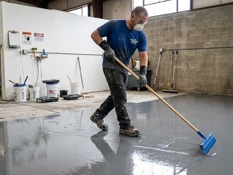 Downstream cost risks of wrong PP vs EVA material choice Epoxy floor surface defects from wrong spiked shoe selection
