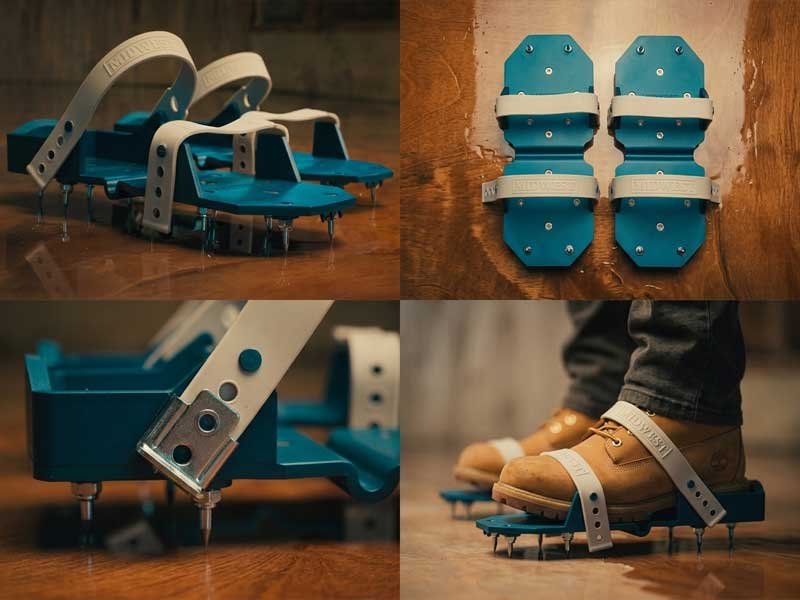 PP vs EVA Material Comparison Epoxy Spike Shoes PP polypropylene vs EVA spike shoe material comparison for epoxy floors